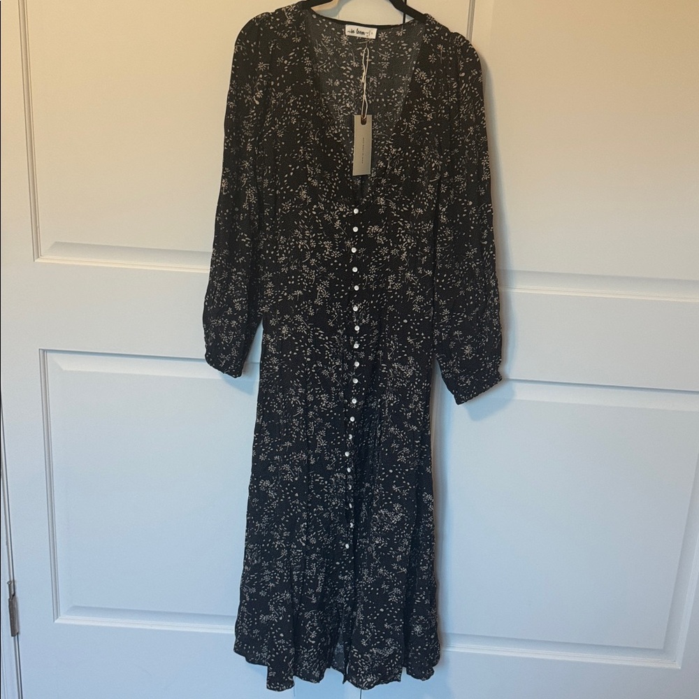 In Bloom Black Floral Dress